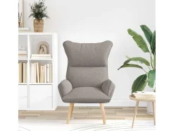 Outlet Poltrona | Cadeira de Sala | Cadeira Relaxante Cinzento-acastanhado 69x74x93 cm tecido SHL483140 Taupe