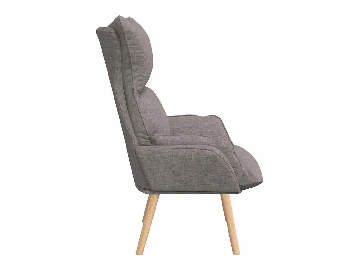 Outlet Poltrona | Cadeira de Sala | Cadeira Relaxante Cinzento-acastanhado 69x74x93 cm tecido SHL483140 Taupe