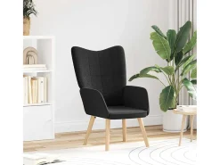 Poltrona* Poltrona | Cadeira de Sala | Cadeira Relaxante 62x67x95.5 cm tecido SHL496569 Preto