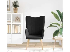 Poltrona* Poltrona | Cadeira de Sala | Cadeira Relaxante 62x67x95.5 cm tecido SHL496569 Preto