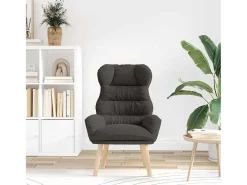 Poltrona| Poltrona | Cadeira de Sala | Cadeira Relaxante Cinzento escuro 69x74x93 cm tecido SHL258847 Cinza antracite