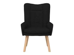 Best Poltrona | Cadeira de Sala | Cadeira Relaxante 63x67x94 cm tecido SHL887986 Preto