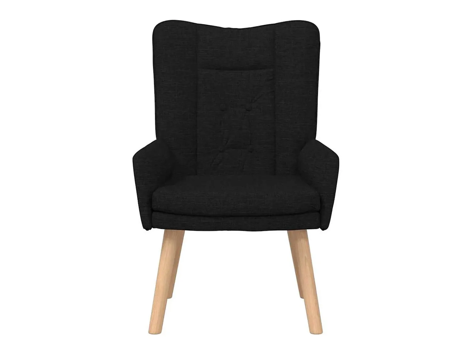 Best Poltrona | Cadeira de Sala | Cadeira Relaxante 63x67x94 cm tecido SHL887986 Preto