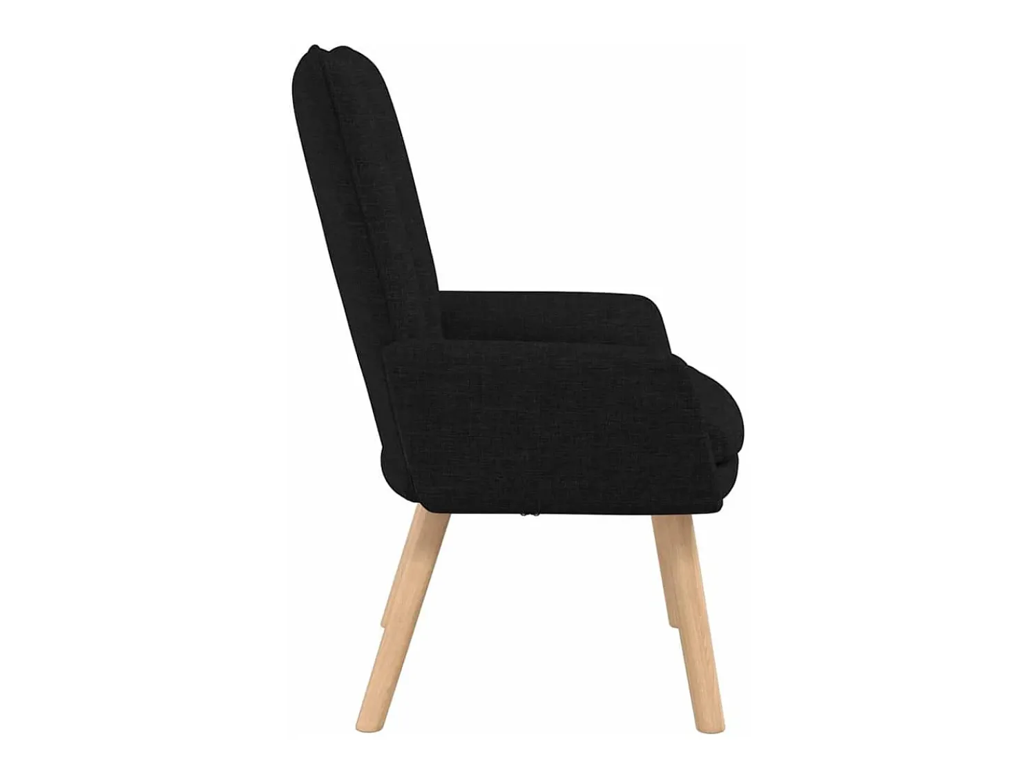 Best Poltrona | Cadeira de Sala | Cadeira Relaxante 63x67x94 cm tecido SHL887986 Preto