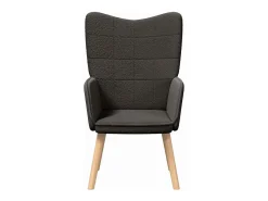 Poltrona* Poltrona | Cadeira de Sala | Cadeira Relaxante Cinzento escuro 62x67x95.5 cm tecido SHL16521 Cinza antracite