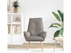 Poltrona* Poltrona | Cadeira de Sala | Cadeira Relaxante Cinzento-acastanhado 69x74x93 cm tecido SHL606697 Taupe