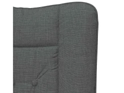 Poltrona| Poltrona | Cadeira de Sala | Cadeira Relaxante Cinzento escuro 63x67x94 cm tecido SHL749552 Cinza antracite