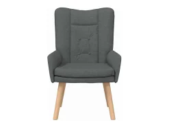 Poltrona| Poltrona | Cadeira de Sala | Cadeira Relaxante Cinzento escuro 63x67x94 cm tecido SHL749552 Cinza antracite