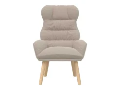 Poltrona| Poltrona | Cadeira de Sala | Cadeira Relaxante Cinzento-claro 69x74x93 cm tecido SHL782342 Cinzento claro