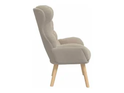 Poltrona| Poltrona | Cadeira de Sala | Cadeira Relaxante Cinzento-claro 69x74x93 cm tecido SHL782342 Cinzento claro