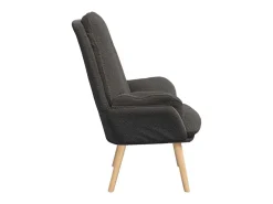 Poltrona | Cadeira de Sala | Cadeira Relaxante Cinzento escuro 69x74x93 cm tecido SHL615206^ Poltrona