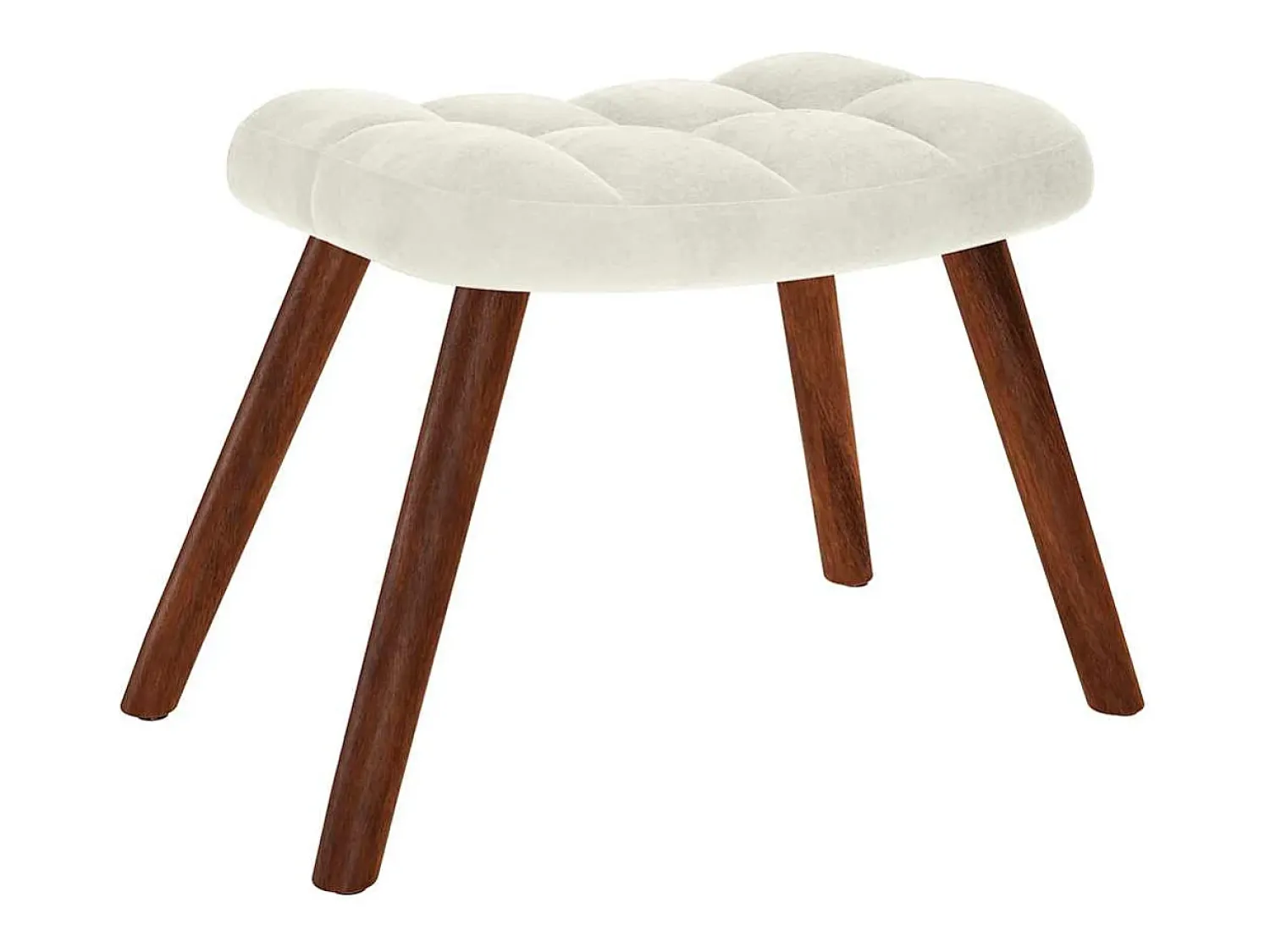 Online Poltrona | Cadeira de Sala | Cadeira Relaxante com Banco em Veludo SHL101363 Creme