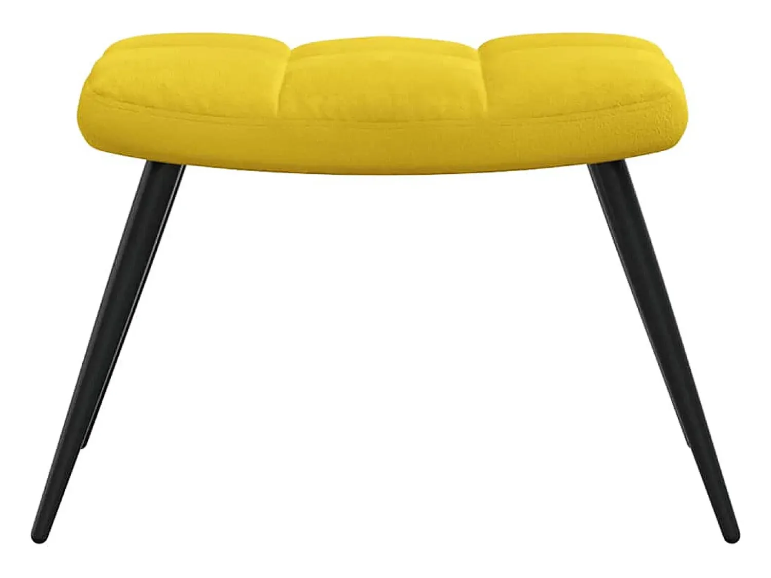 Poltrona| Poltrona | Cadeira de Sala | Cadeira Relaxante com Banco Veludo Mostarda SHL340065 Amarelo