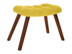 Poltrona* Poltrona | Cadeira de Sala | Cadeira Relaxante com Banco em Veludo SHL478825 Amarelo