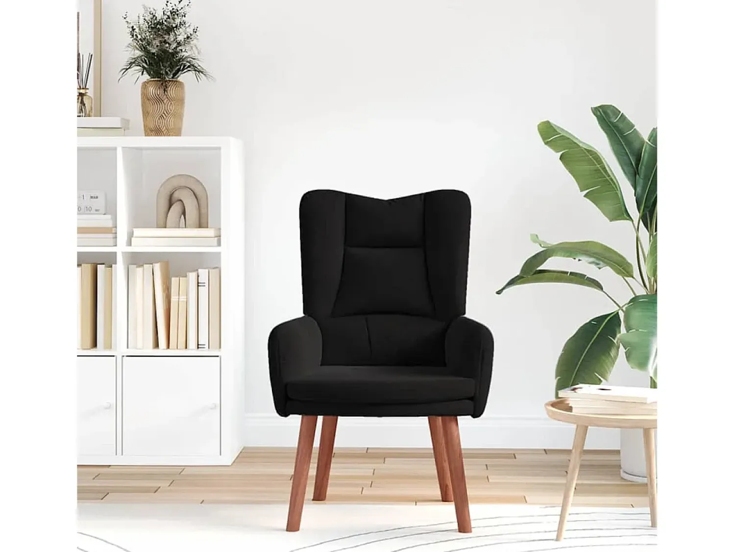 Discount Poltrona | Cadeira de Sala | Cadeira Relaxante 63x67x94 cm Veludo SHL240567 Preto