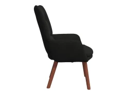 Discount Poltrona | Cadeira de Sala | Cadeira Relaxante 63x67x94 cm Veludo SHL240567 Preto