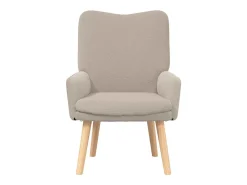 Poltrona| Poltrona | Cadeira de Sala | Cadeira Relaxante Cinzento-claro 63x67x94 cm tecido SHL861480 Cinzento claro