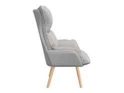Poltrona| Poltrona | Cadeira de Sala | Cadeira Relaxante Cinza Nuvem 69x74x93 cm tecido SHL354778 Cinzento