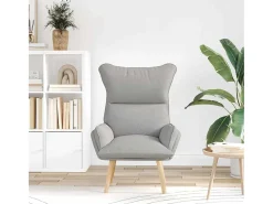 Poltrona| Poltrona | Cadeira de Sala | Cadeira Relaxante Cinza Nuvem 69x74x93 cm tecido SHL354778 Cinzento