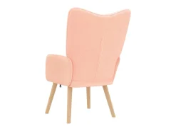 Poltrona| Poltrona | Cadeira de Sala | Cadeira Relaxante 62x67x95.5 cm tecido SHL182598 Rosa