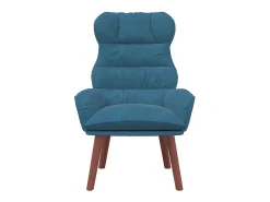 Poltrona| Poltrona | Cadeira de Sala | Cadeira Relaxante 69x74x93 cm Veludo SHL308472 Azul