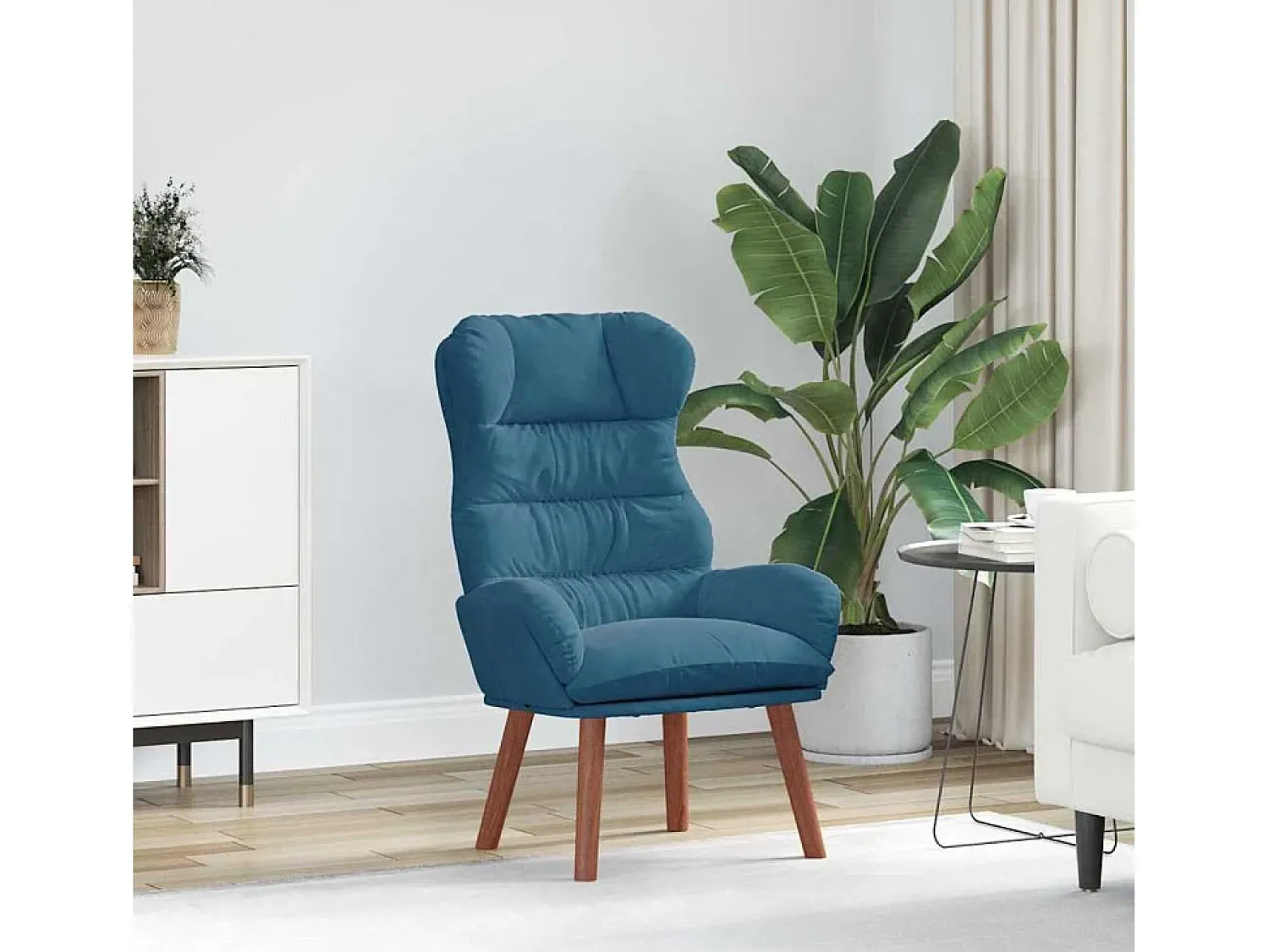 Poltrona| Poltrona | Cadeira de Sala | Cadeira Relaxante 69x74x93 cm Veludo SHL308472 Azul