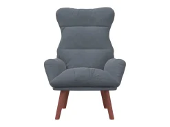 Poltrona| Poltrona | Cadeira de Sala | Cadeira Relaxante Cinzento escuro 69x74x93 cm Veludo SHL507309 Cinza antracite