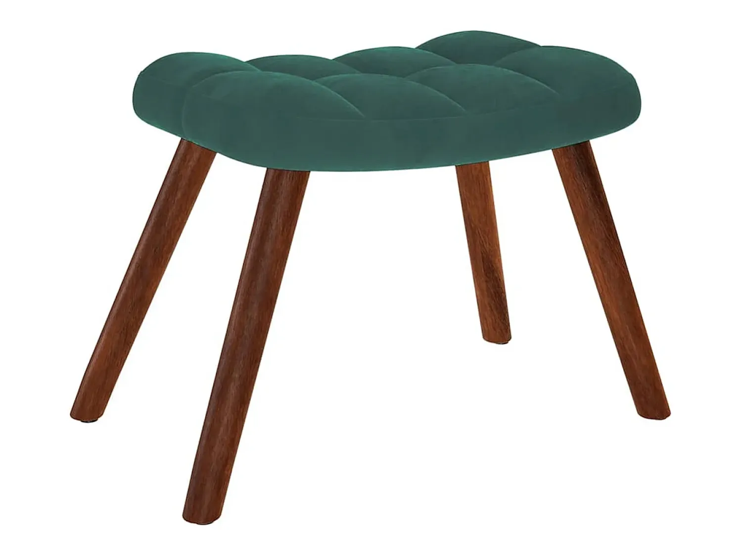 New Poltrona | Cadeira de Sala | Cadeira Relaxante com Banco em Veludo Verde Escuro SHL71765 Verde pinho