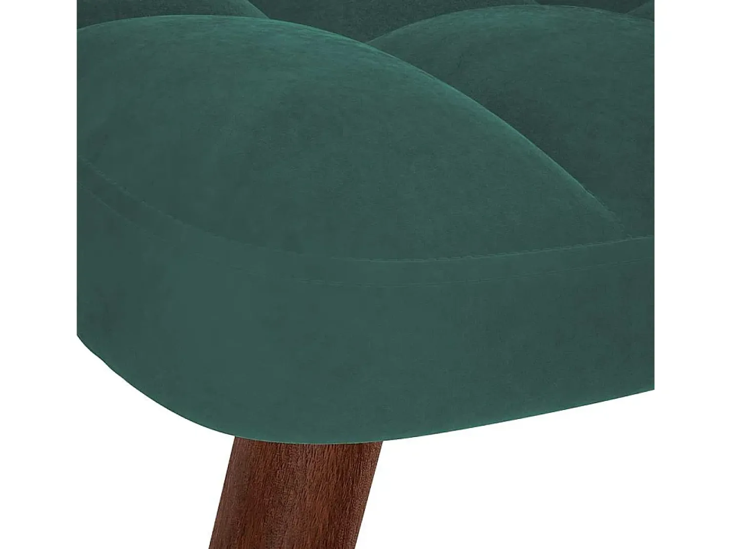 New Poltrona | Cadeira de Sala | Cadeira Relaxante com Banco em Veludo Verde Escuro SHL71765 Verde pinho