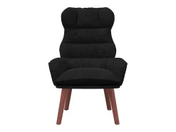 Poltrona* Poltrona | Cadeira de Sala | Cadeira Relaxante 69x74x93 cm Veludo SHL299531 Preto