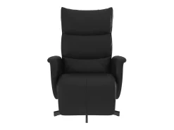 Poltrona* Poltrona | Cadeira Relax | Cadeira reclinável com apoio de pés couro artificial SHL267521 Preto