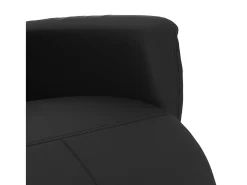 Poltrona* Poltrona | Cadeira Relax | Cadeira reclinável com apoio de pés couro artificial SHL267521 Preto