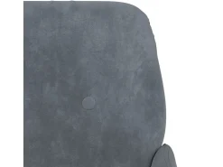 Best Poltrona | Cadeira Relax com apoio de braços 62x79x79 cm veludo cinzento-escuro SHL316671 Cinza antracite