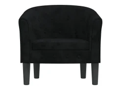 Poltrona| Poltrona | Cadeira Relax | Poltrona Confortável para Sala veludo SHL877136 Preto