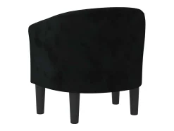 Poltrona| Poltrona | Cadeira Relax | Poltrona Confortável para Sala veludo SHL877136 Preto