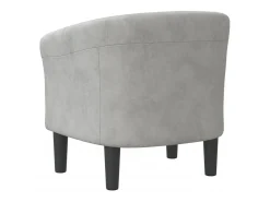 Sale Poltrona | Cadeira Relax | Poltrona Confortável para Sala veludo -claro SHL970857 Cinzento