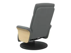 Poltrona | Cadeira Relax | Cadeira reclinável com apoio de pés tecido cinzento-escuro SHL142673^ Poltrona
