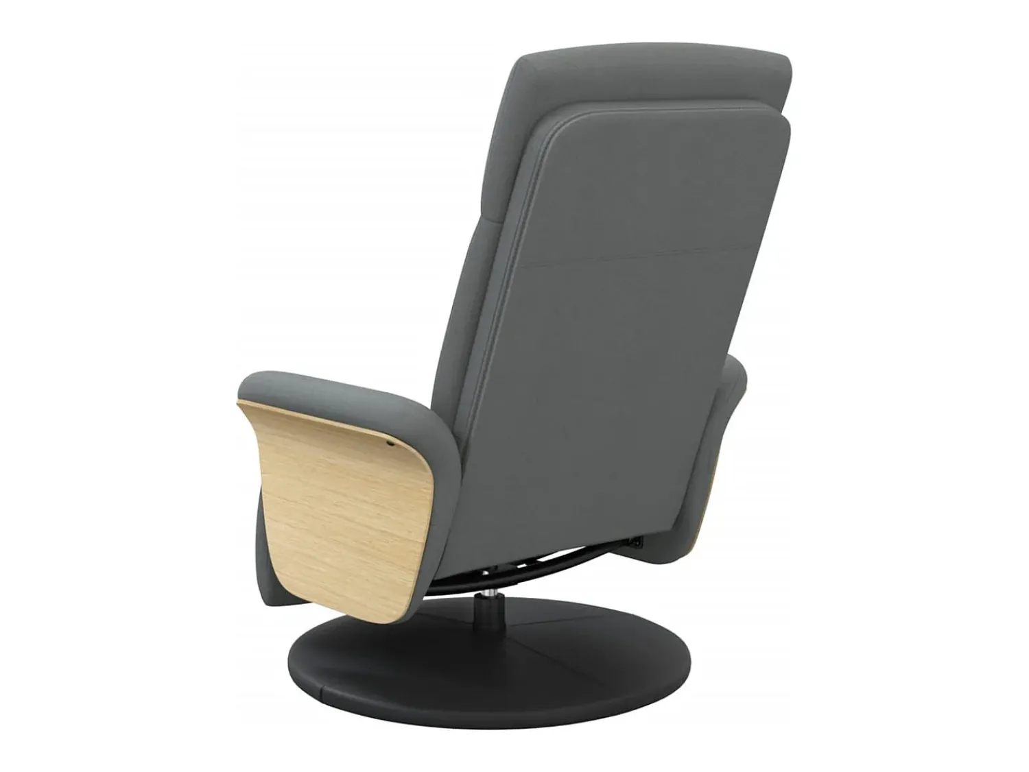 Poltrona | Cadeira Relax | Cadeira reclinável com apoio de pés tecido cinzento-escuro SHL142673^ Poltrona