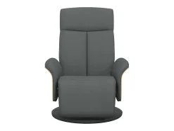 Poltrona | Cadeira Relax | Cadeira reclinável com apoio de pés tecido cinzento-escuro SHL142673^ Poltrona