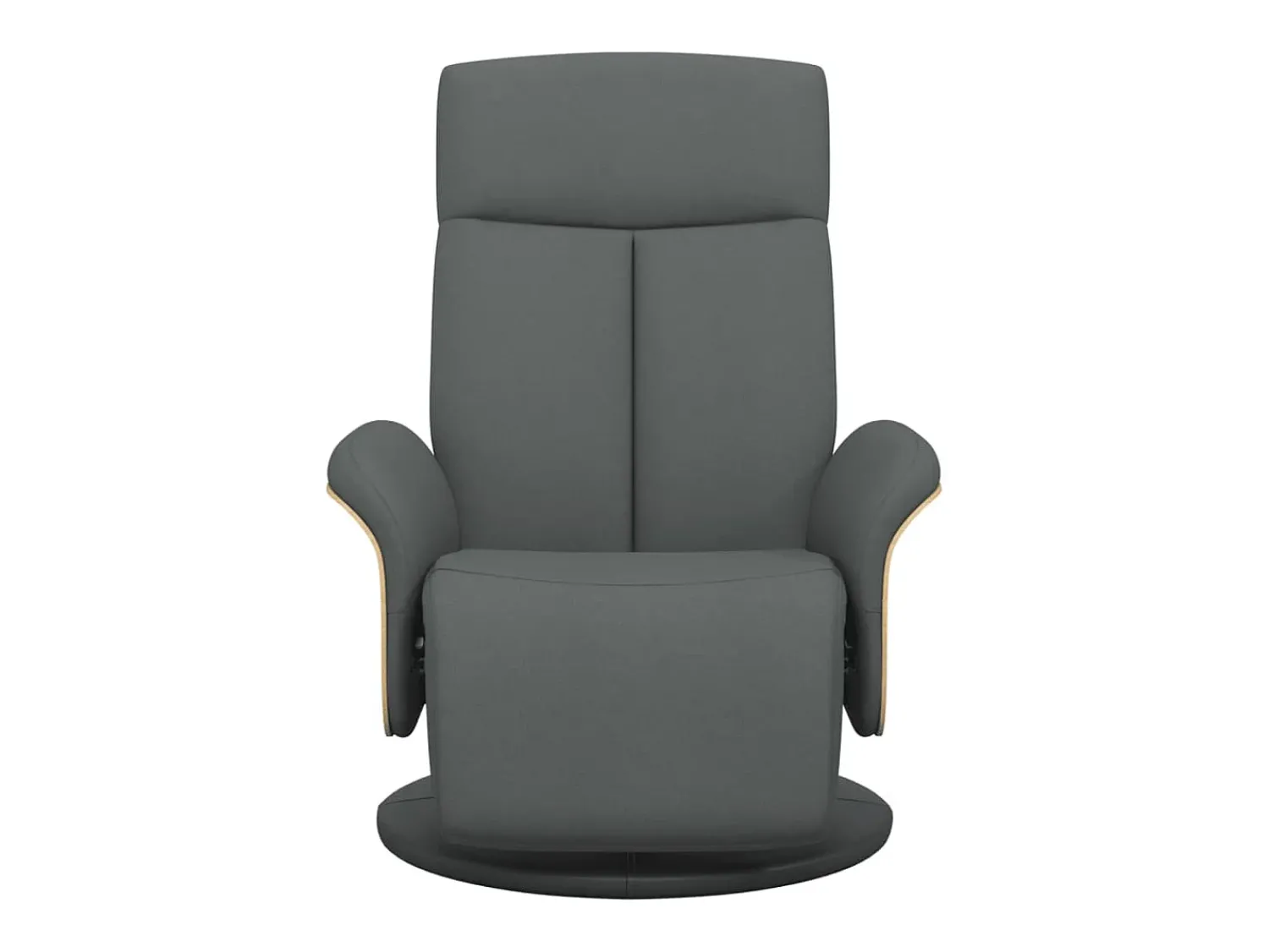 Poltrona | Cadeira Relax | Cadeira reclinável com apoio de pés tecido cinzento-escuro SHL142673^ Poltrona