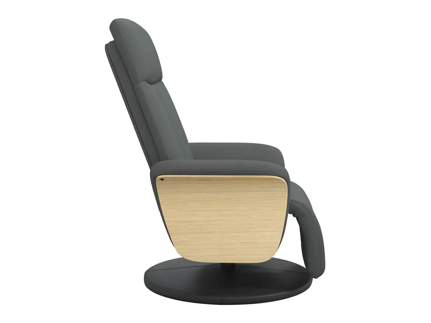 Poltrona | Cadeira Relax | Cadeira reclinável com apoio de pés tecido cinzento-escuro SHL142673^ Poltrona