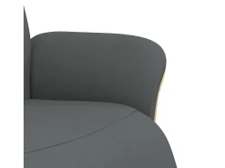 Poltrona | Cadeira Relax | Cadeira reclinável com apoio de pés tecido cinzento-escuro SHL142673^ Poltrona