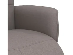 Poltrona | Cadeira Relax | Cadeira reclinável com apoio de pés tecido cinzento-acastanhado SHL991560^ Poltrona
