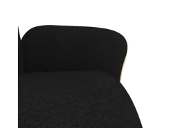 Clearance Poltrona | Cadeira Relax | Cadeira reclinável com apoio de pés tecido SHL736430 Preto