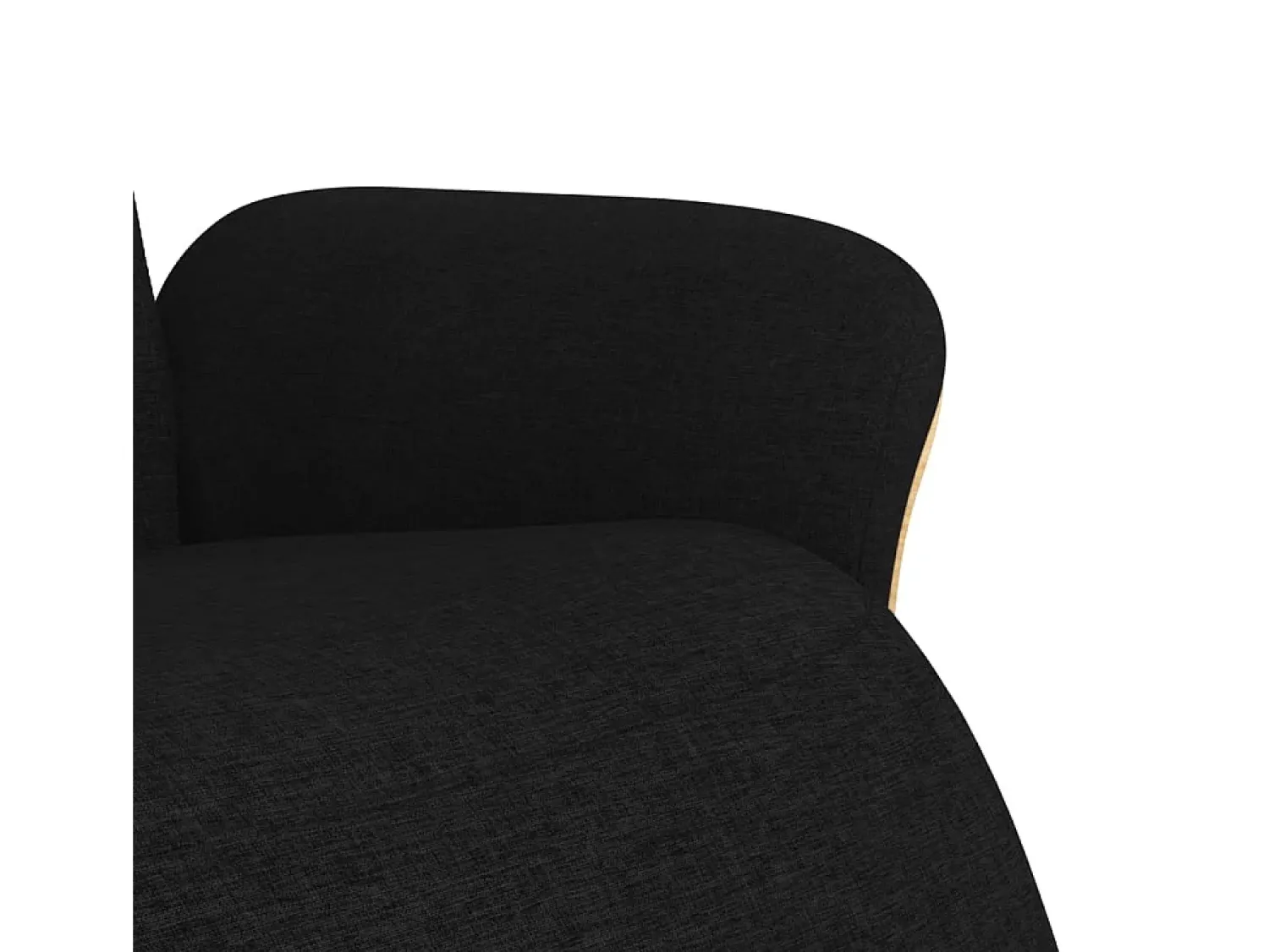 Clearance Poltrona | Cadeira Relax | Cadeira reclinável com apoio de pés tecido SHL736430 Preto