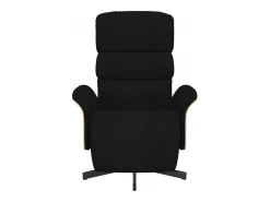 Clearance Poltrona | Cadeira Relax | Cadeira reclinável com apoio de pés tecido SHL736430 Preto