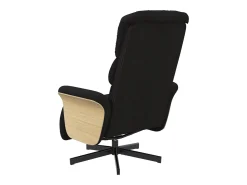 Clearance Poltrona | Cadeira Relax | Cadeira reclinável com apoio de pés tecido SHL736430 Preto