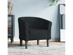 Poltrona | Cadeira Relax | Poltrona Confortável para Sala veludo SHL6395 Preto