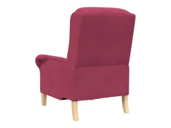 Poltrona* Poltrona | Cadeira Relax | Poltrona Confortável para Sala tinto 76x94x102 cm Veludo SHL562720 Vermelho