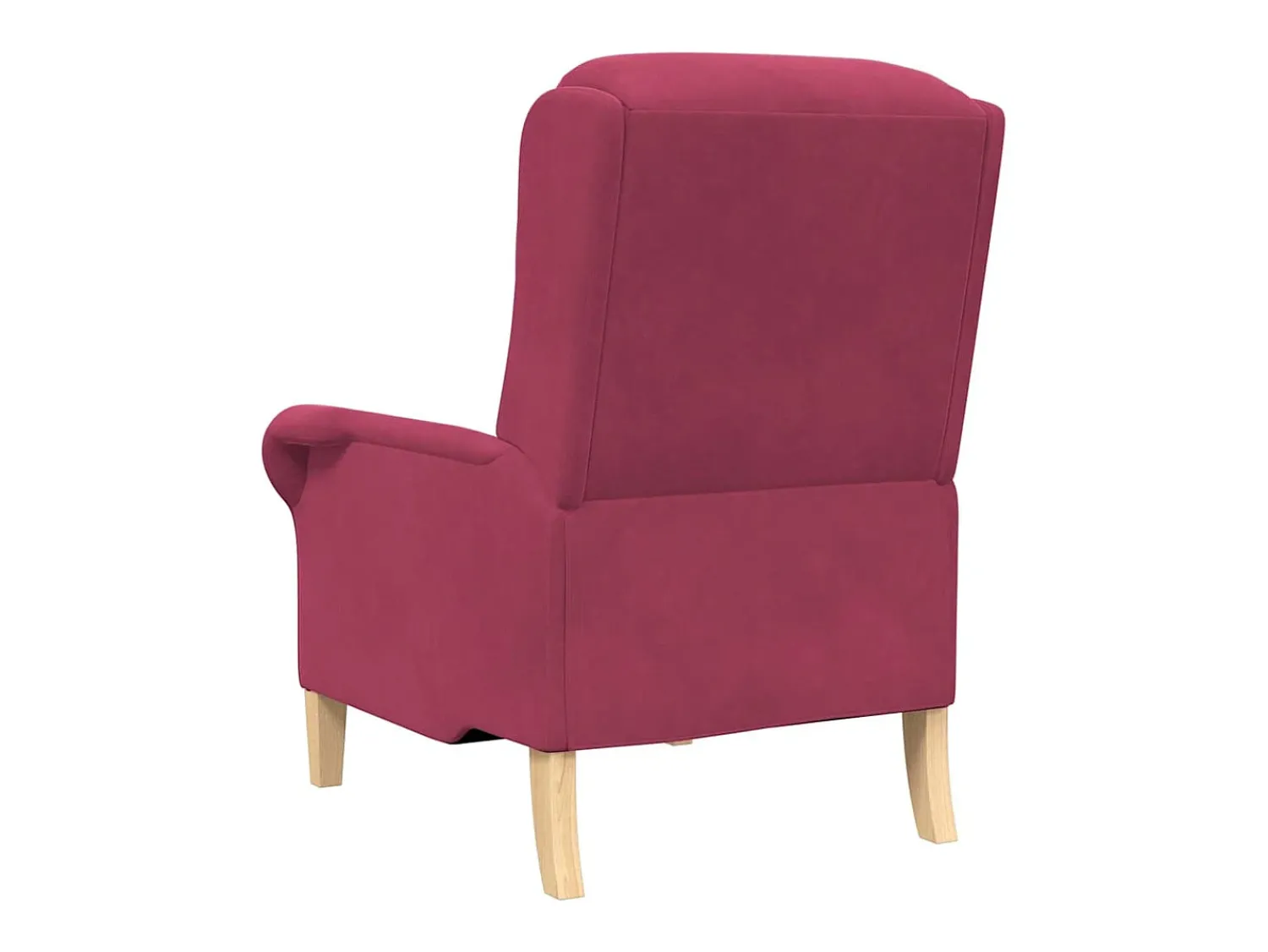 Poltrona* Poltrona | Cadeira Relax | Poltrona Confortável para Sala tinto 76x94x102 cm Veludo SHL562720 Vermelho